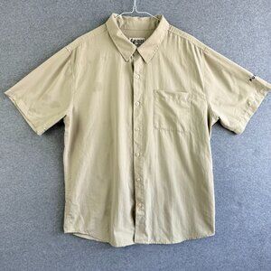 VNT Y2K Marmot Mountain Works “Pursuit” Lightweight Rip‑Stop Button Shirt Size L